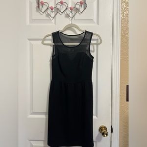 Black mesh dress